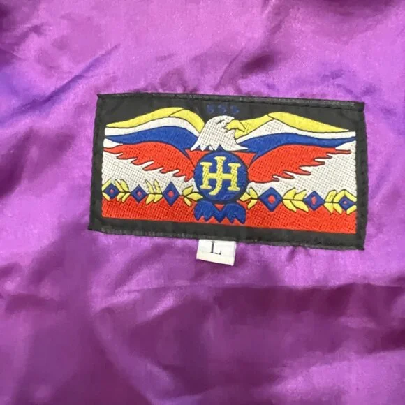 Vintage Betty Boop Leather Letterman’s Patched Jacket Jeff Hamilton L Rare